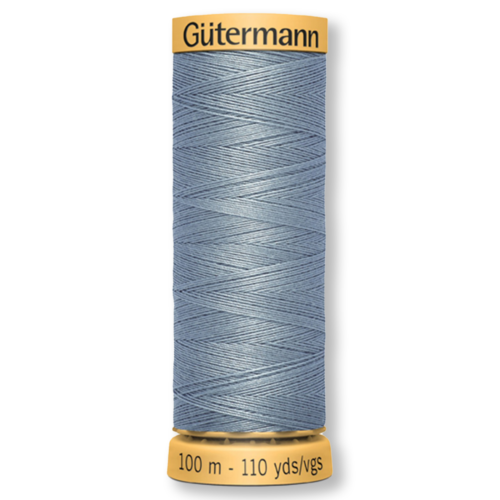 Gutermann 100% Natural Cotton Thread 100m/109yds - Solid Light Slate Blue