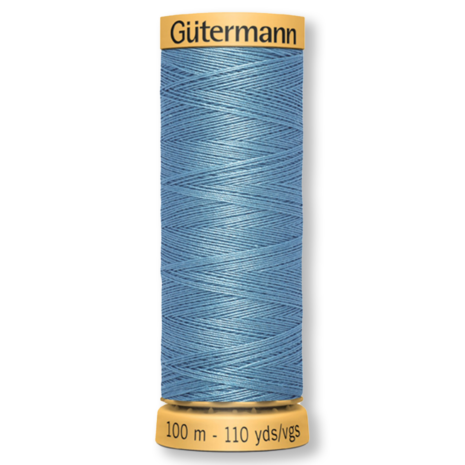 Gutermann 100% Natural Cotton Thread 100m/109yds - Solid Medium Blue Sky