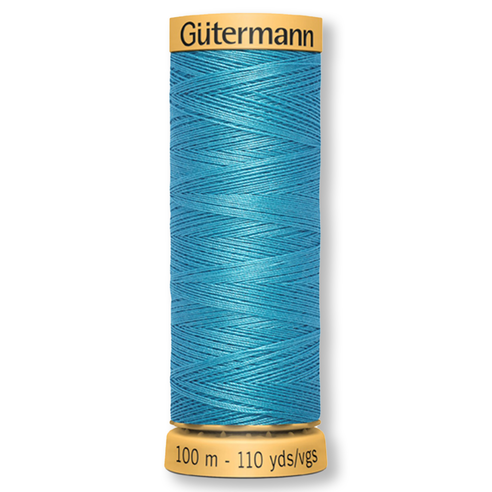Gutermann 100% Natural Cotton Thread 100m/109yds - Solid Blue Bead