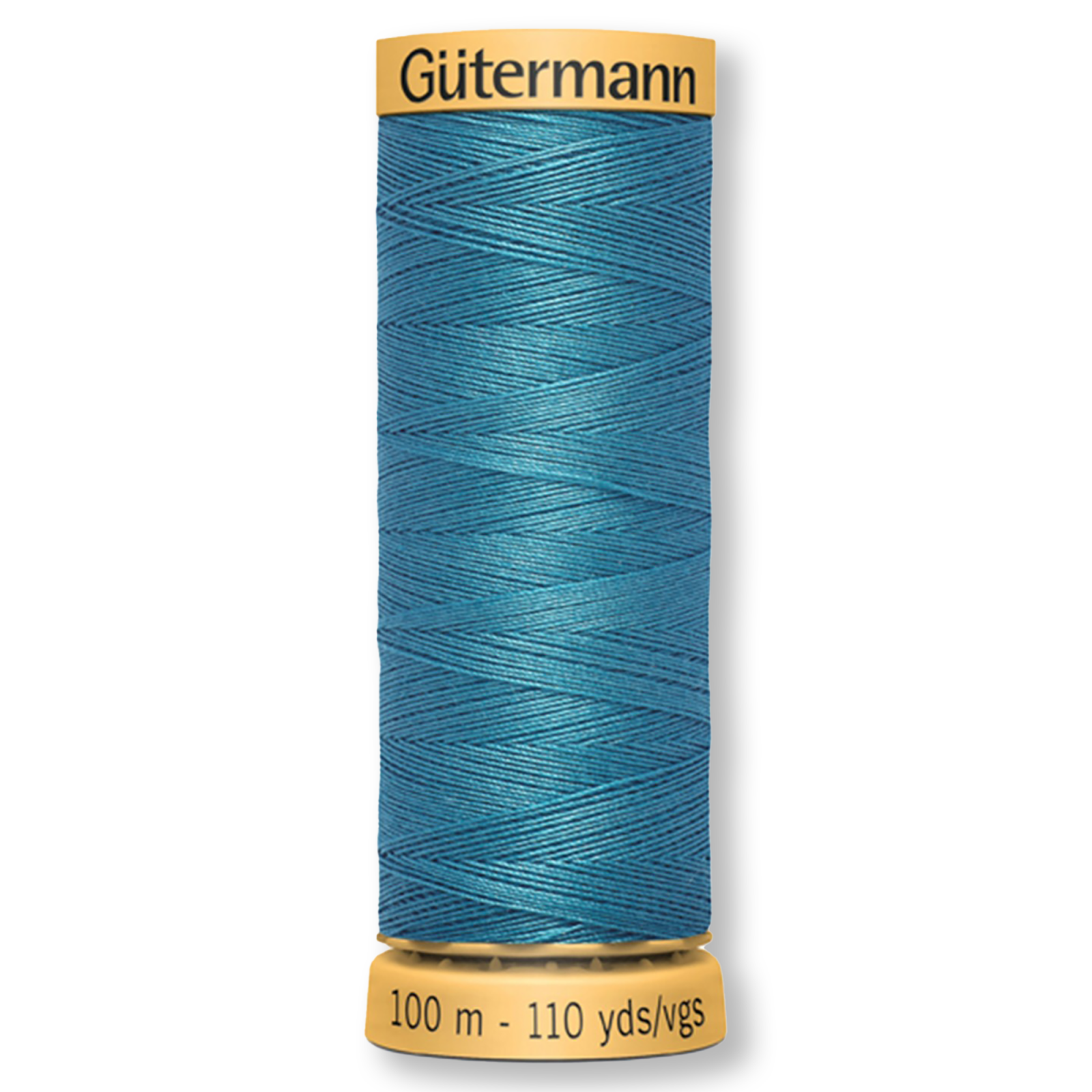 Gutermann 100% Natural Cotton Thread 100m/109yds - Solid Turquoise Blue