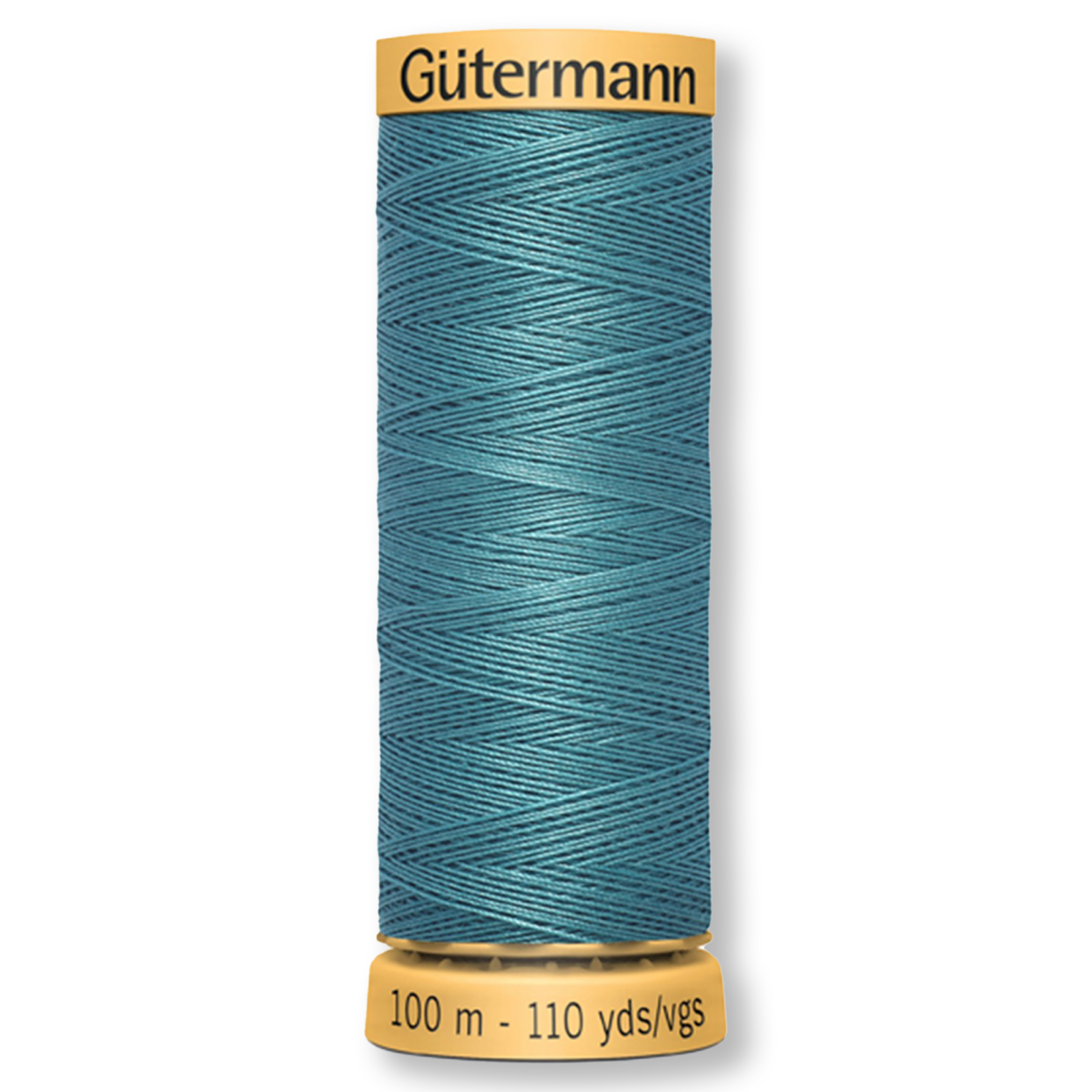 Gutermann 100% Natural Cotton Thread 100m/109yds - Solid Dark Turquoise