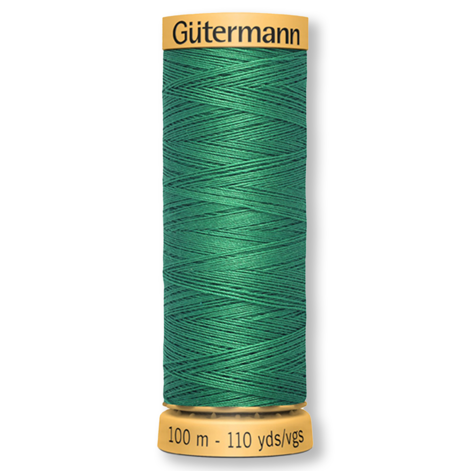 Gutermann 100% Natural Cotton Thread 100m/109yds - Solid Green Bead