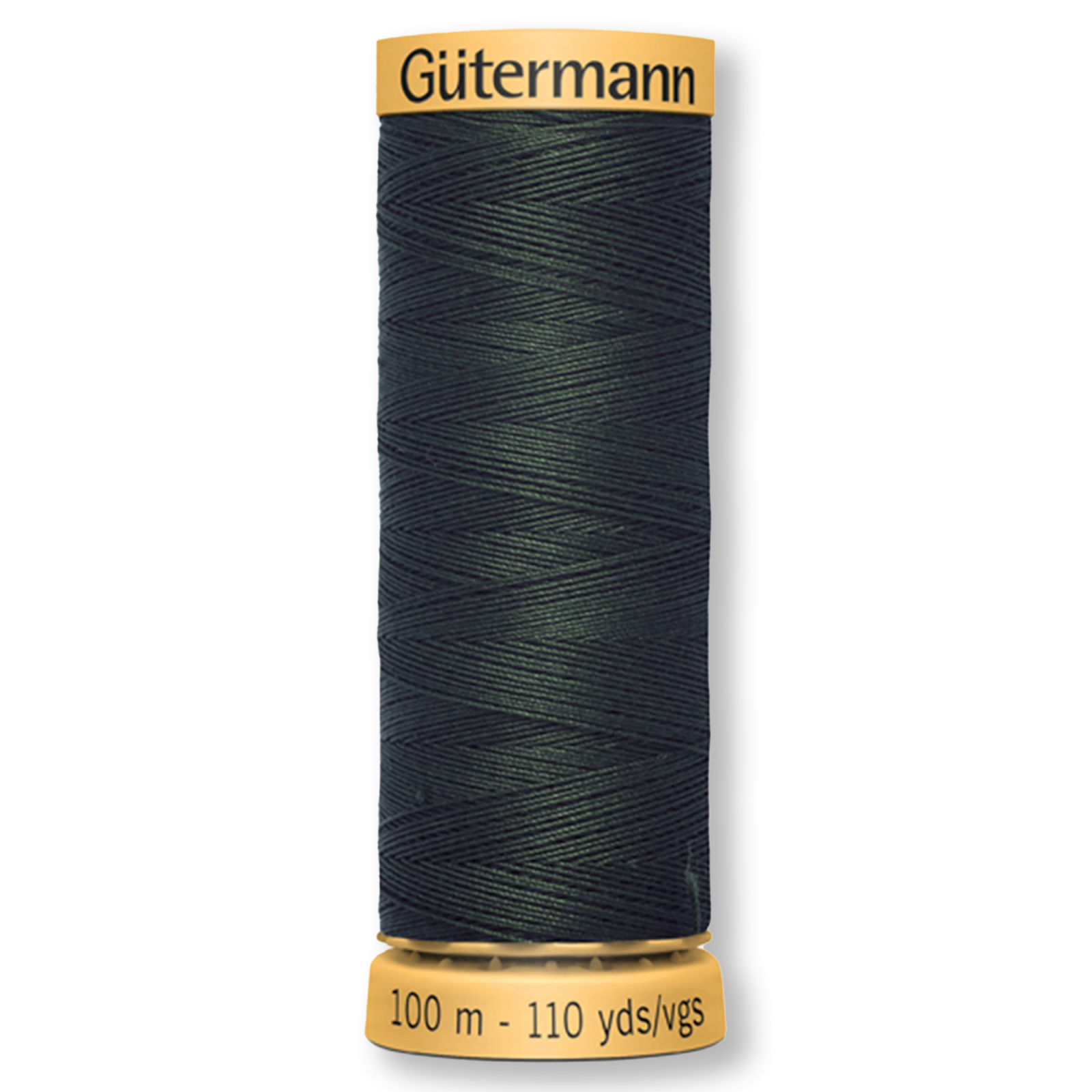Gutermann 100% Natural Cotton Thread 100m/109yds - Solid Dark Spruce