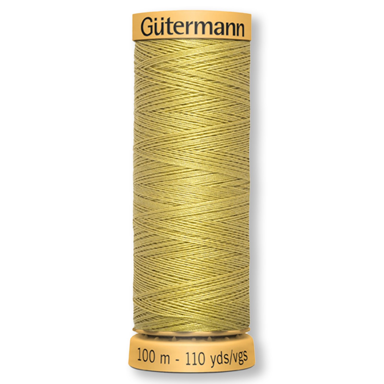 Gutermann 100% Natural Cotton Thread 100m/109yds - Solid Golden Wheat