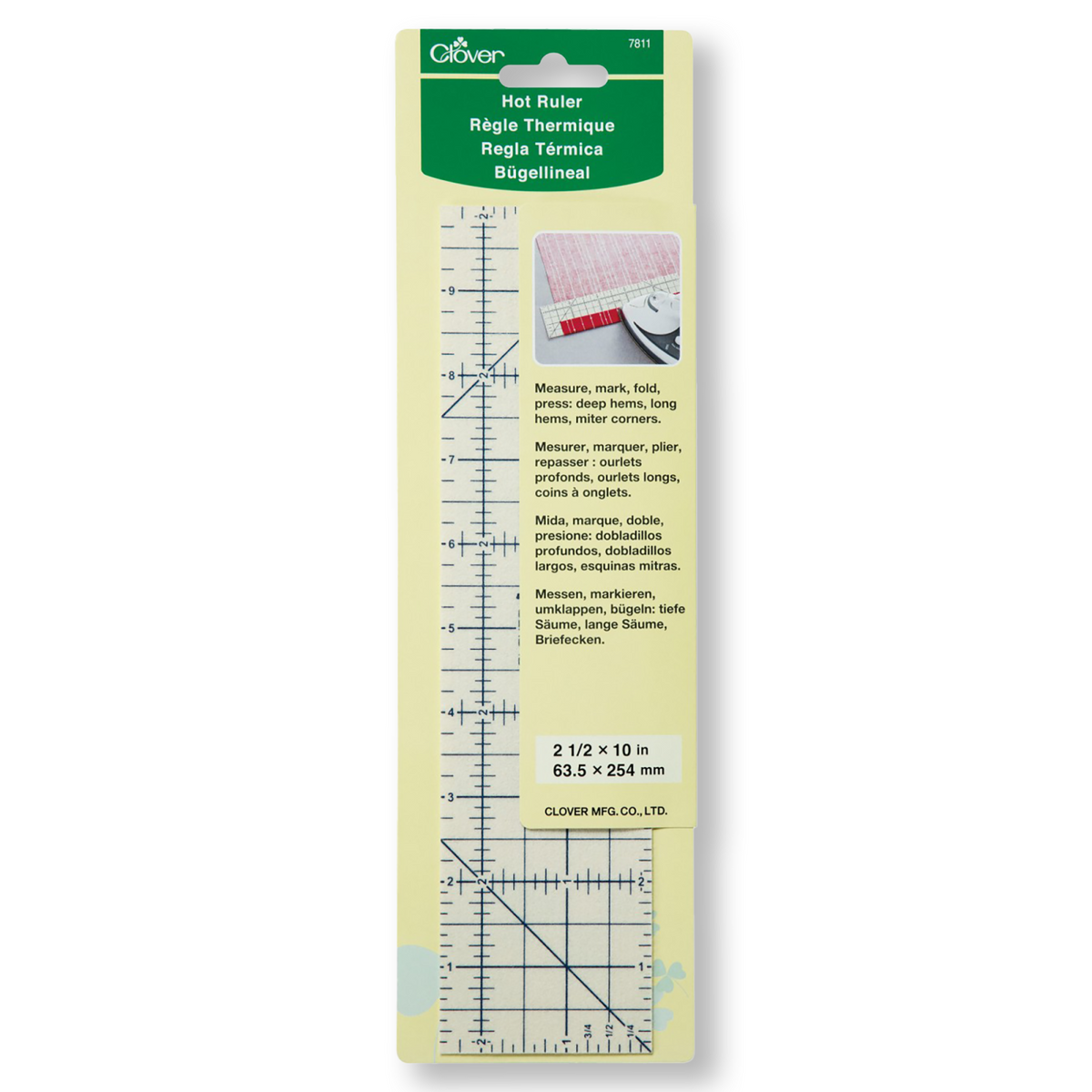 Clover Triangle Ruler Clover Hot Ruler – Urban Sewciety