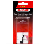 Janome Clear View 1/4" Seam Foot - 9 mm machines