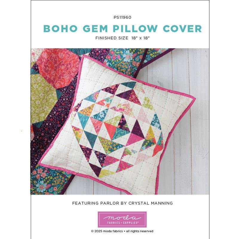 Boho Gem Pillow Cover Project Sheet