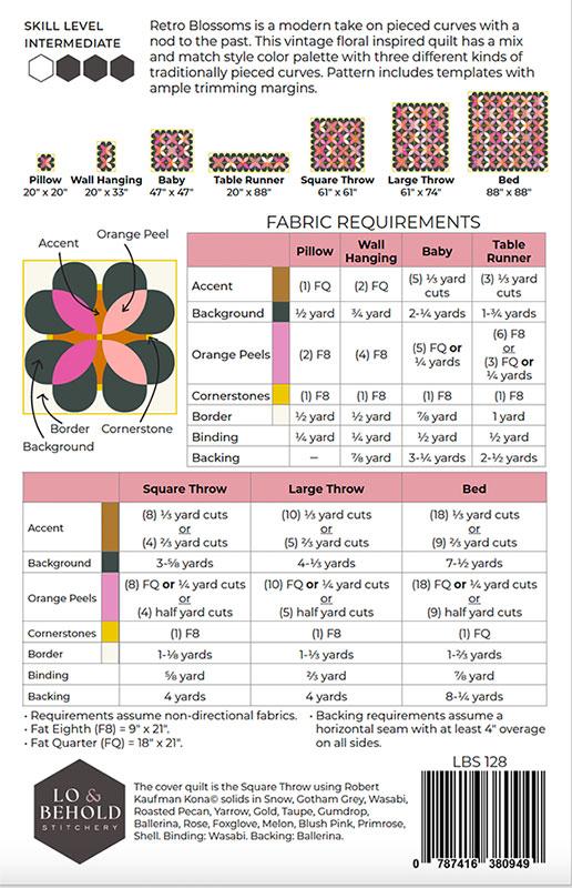 Retro Blossoms LBS 128 Lo & Behold Stch #1