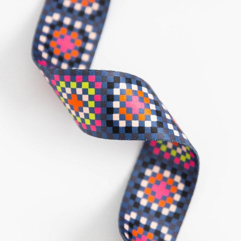 Granny Square Webbing - 1 - 1/2" - In Night