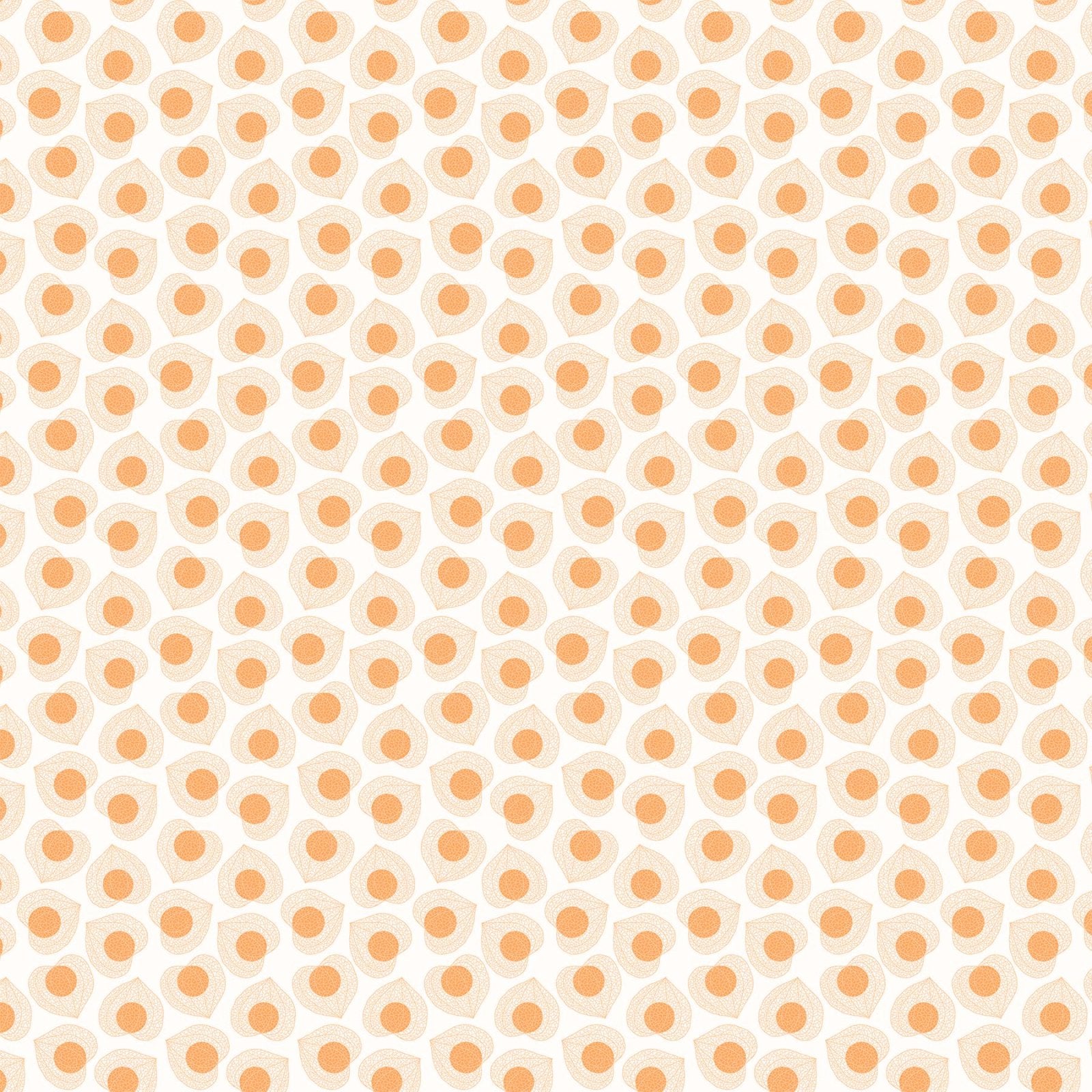 One Yard CUts - Splendor - Orange Leaf - Cream