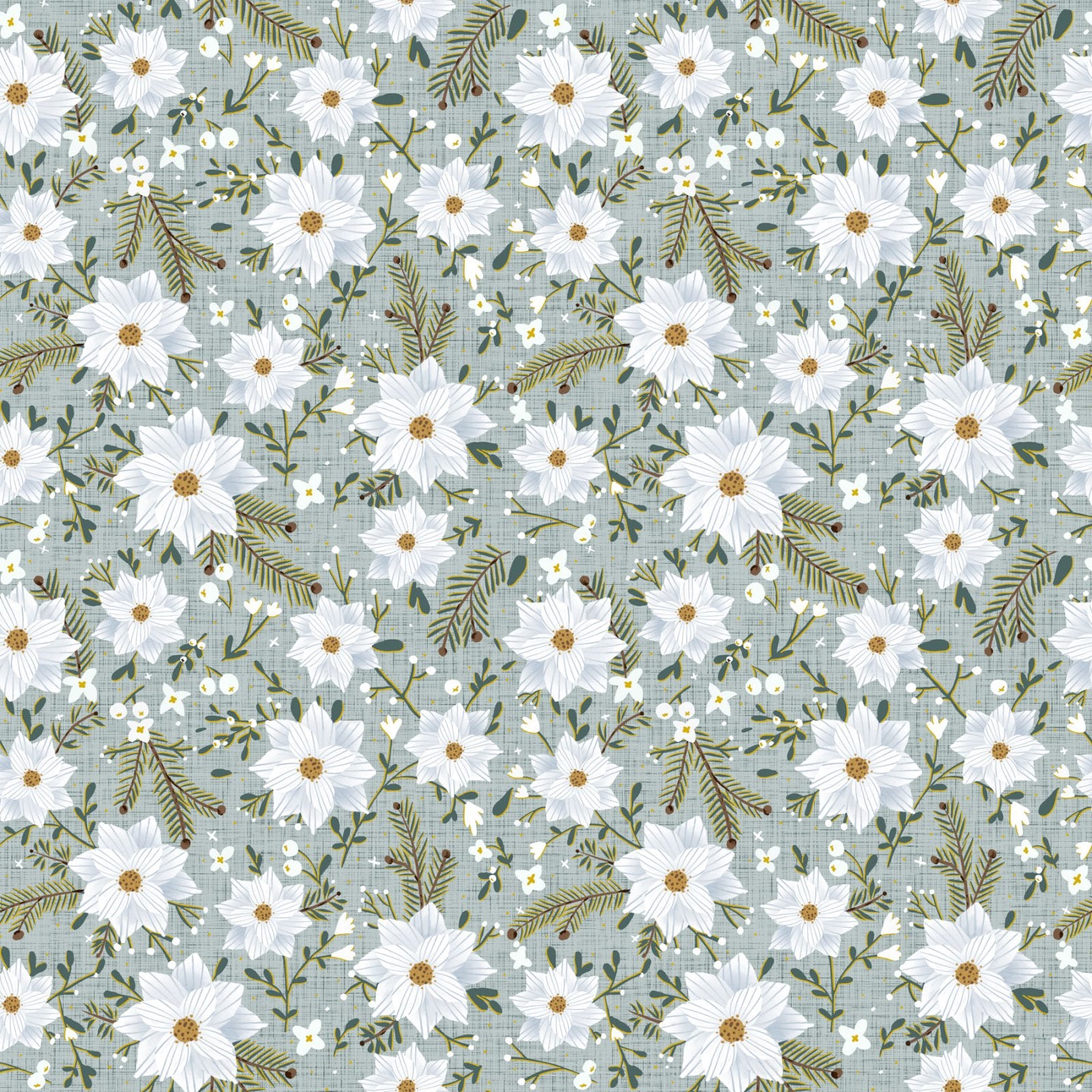 Winter Dreams - Winter Flower - Mint