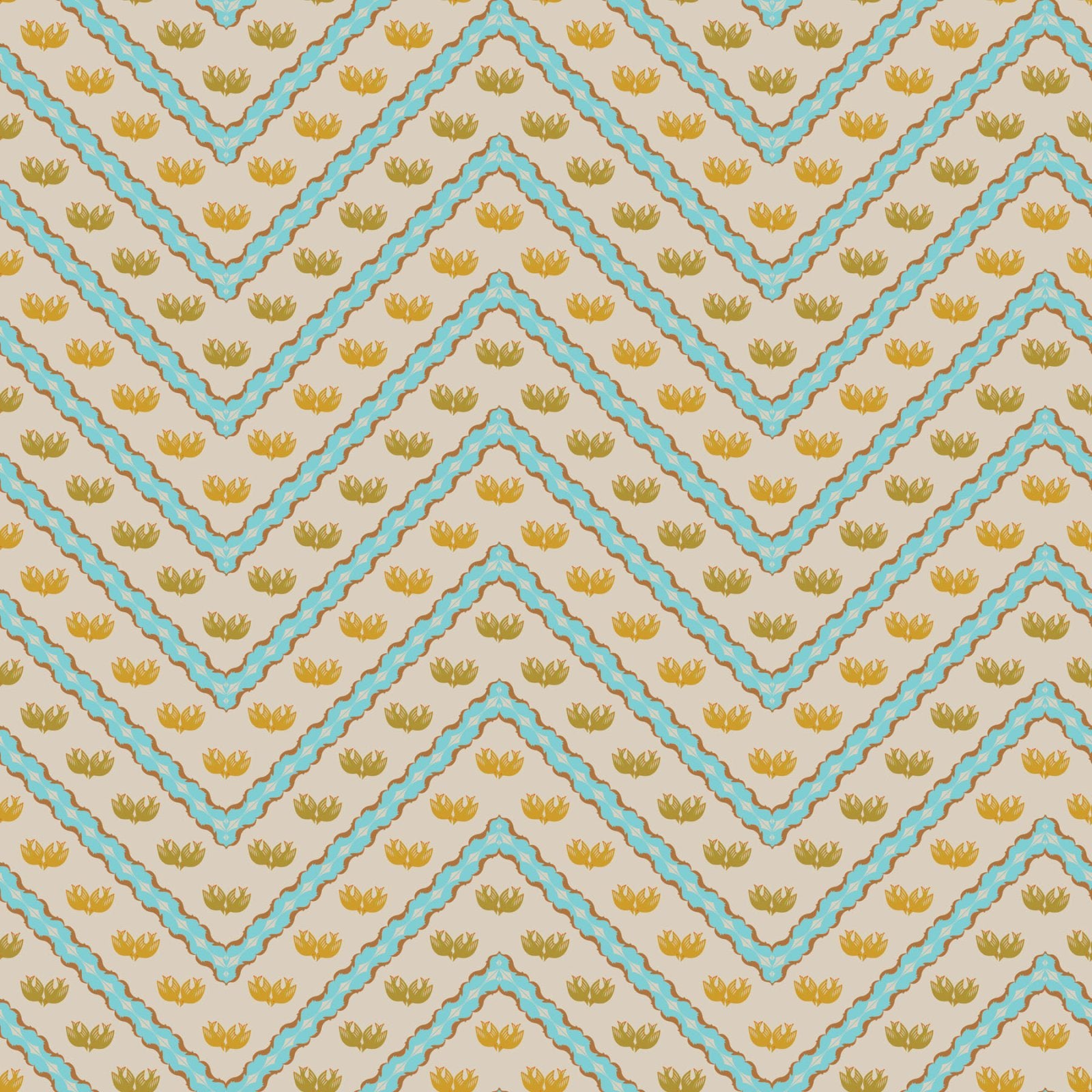 One Yard Cuts - Trade Winds - Love Dove - Ivory 