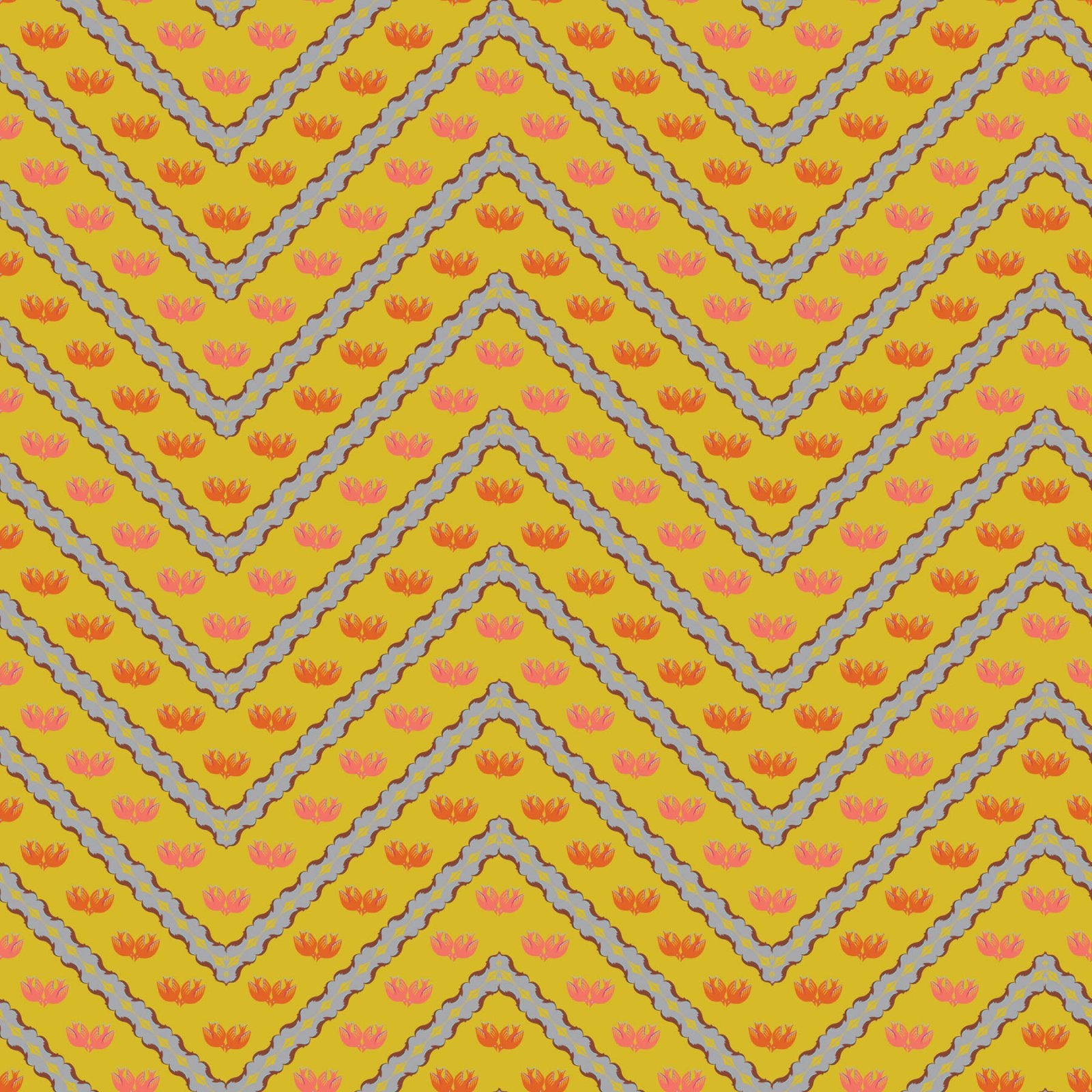 One Yard Cuts- Trade Winds - Love Dove - Mustard