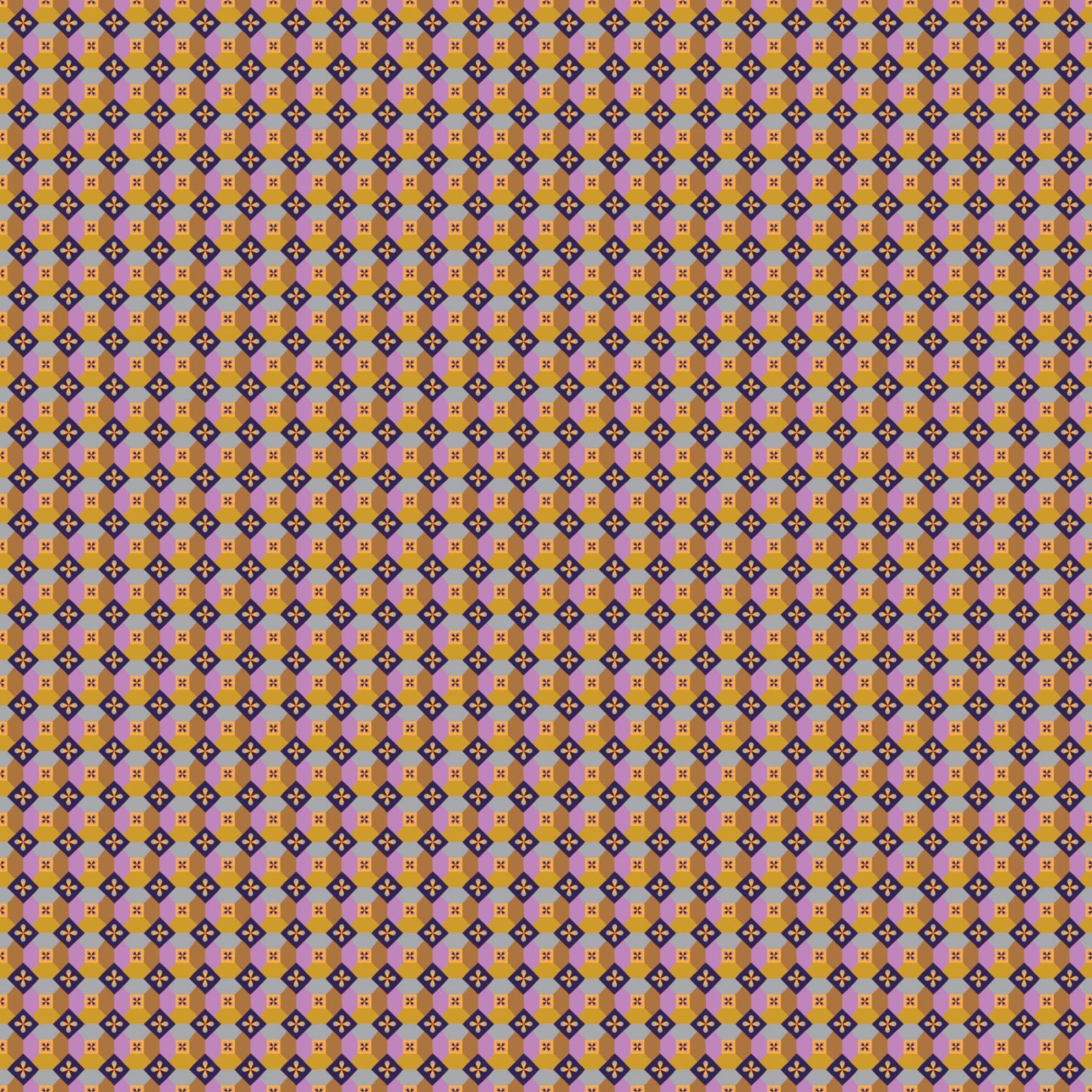 One Yard Cuts - Trade Winds - Mosaic - Caramel