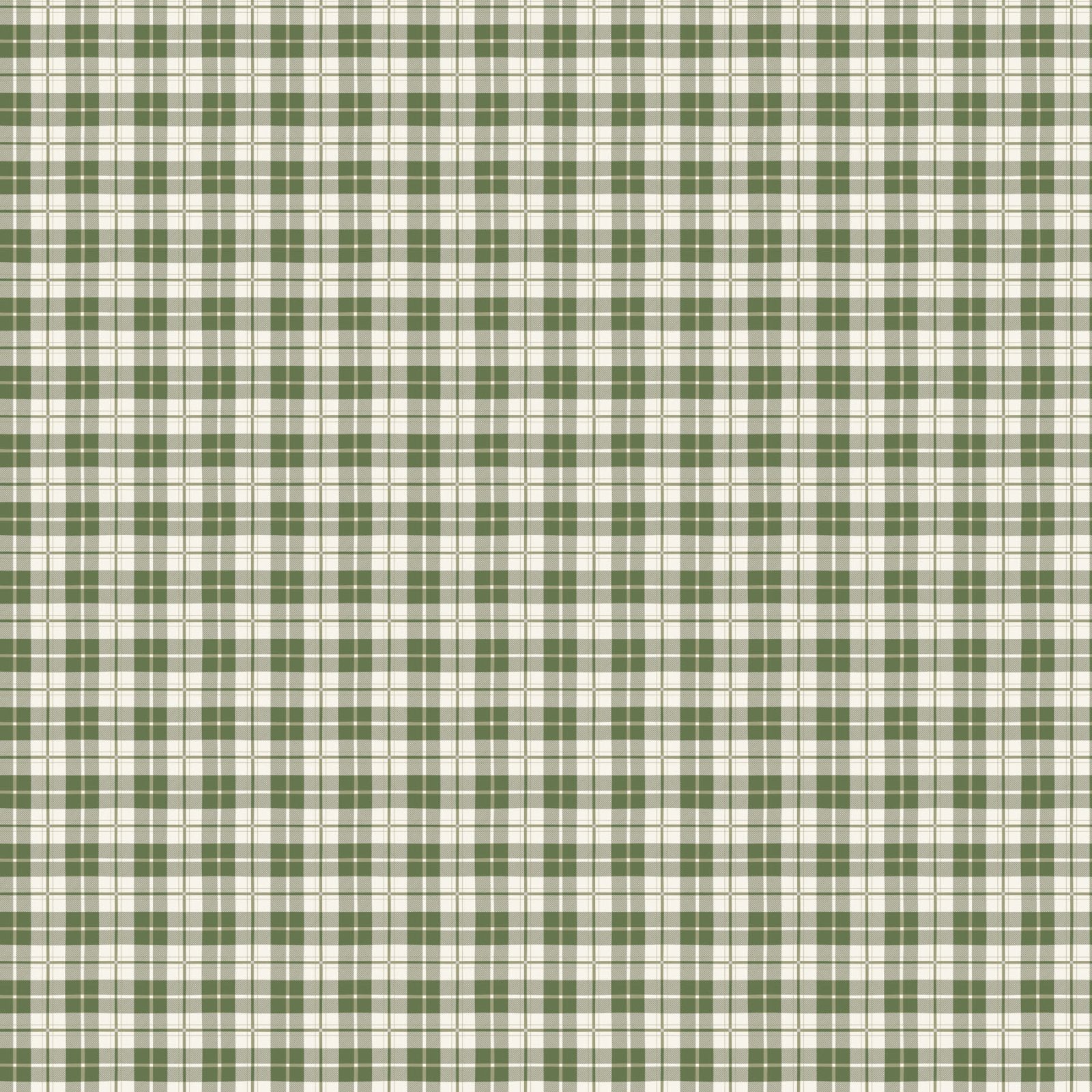 Snowfall - Plaid - Sage