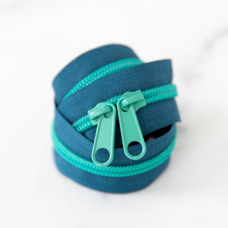 30" #5 Zipper - Tealtastic