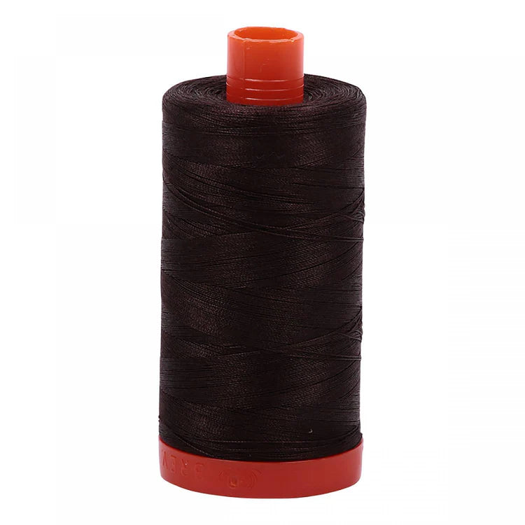 Aurifil - 50wt - Very Dark Bark - 1130