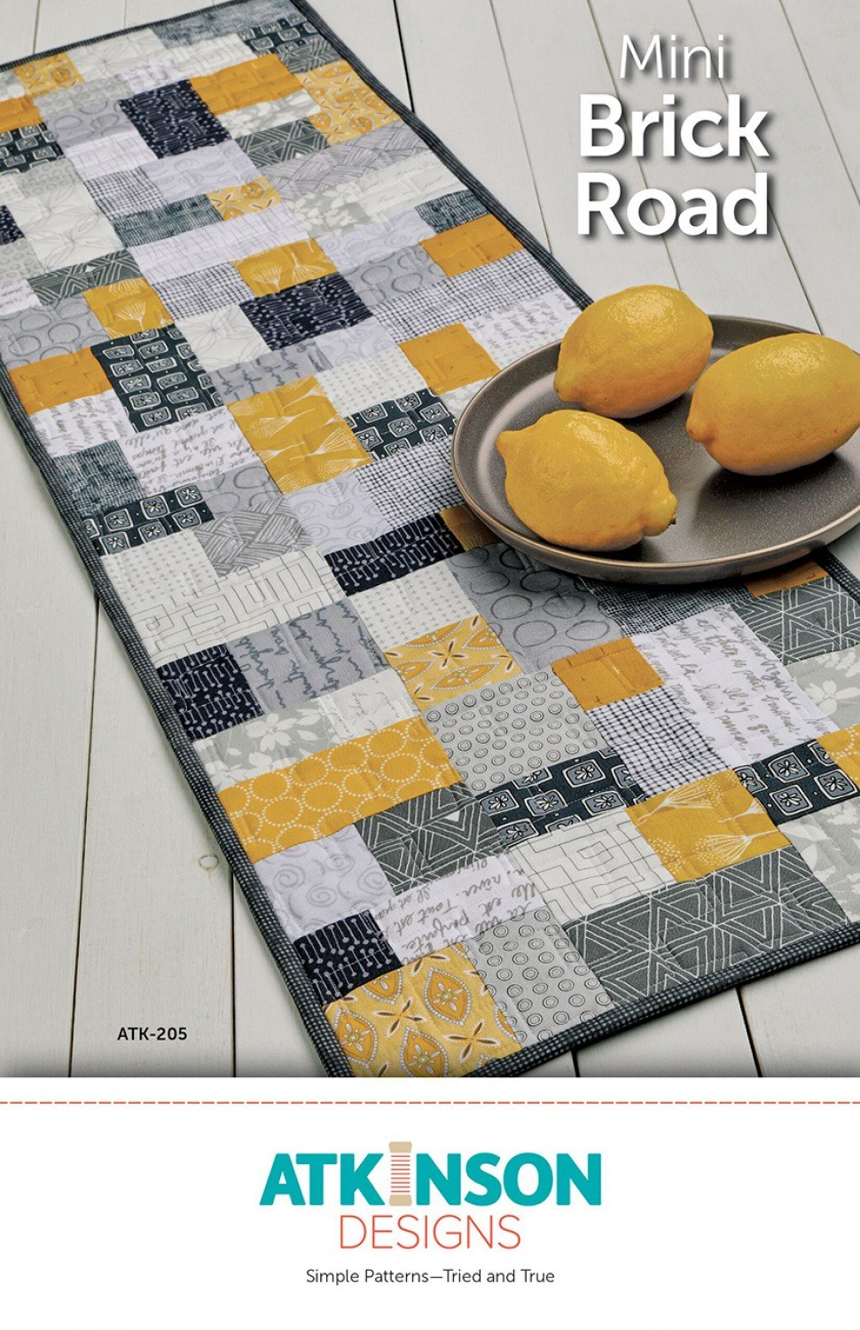 Atkinson Designs - Mini Brick Road Table Runner/Placemat/Doll Blanket