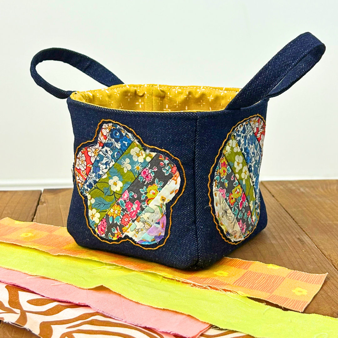 applique basket - evening