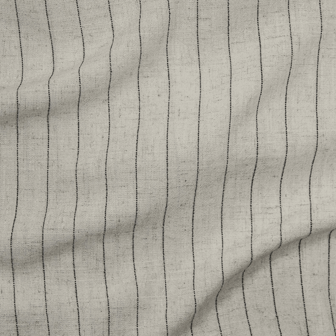 Silky Noil Stripe - Beige