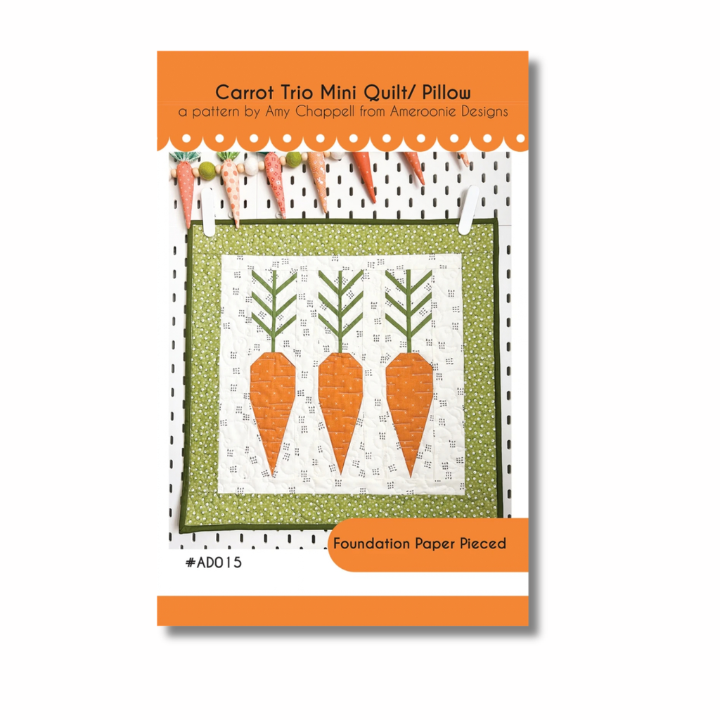 Carrot Trio Mini Quilt/Pillow