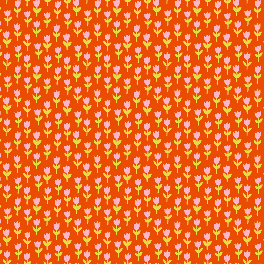 1-800-Calico - Tulips - Warm Red