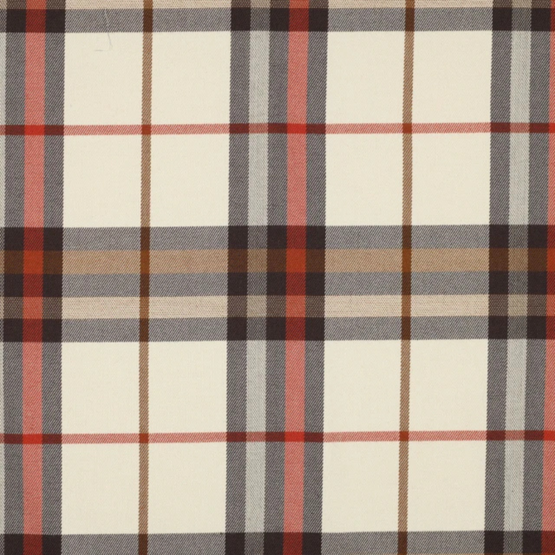 Tartan Check Flannel - Sand/Brown/Orange