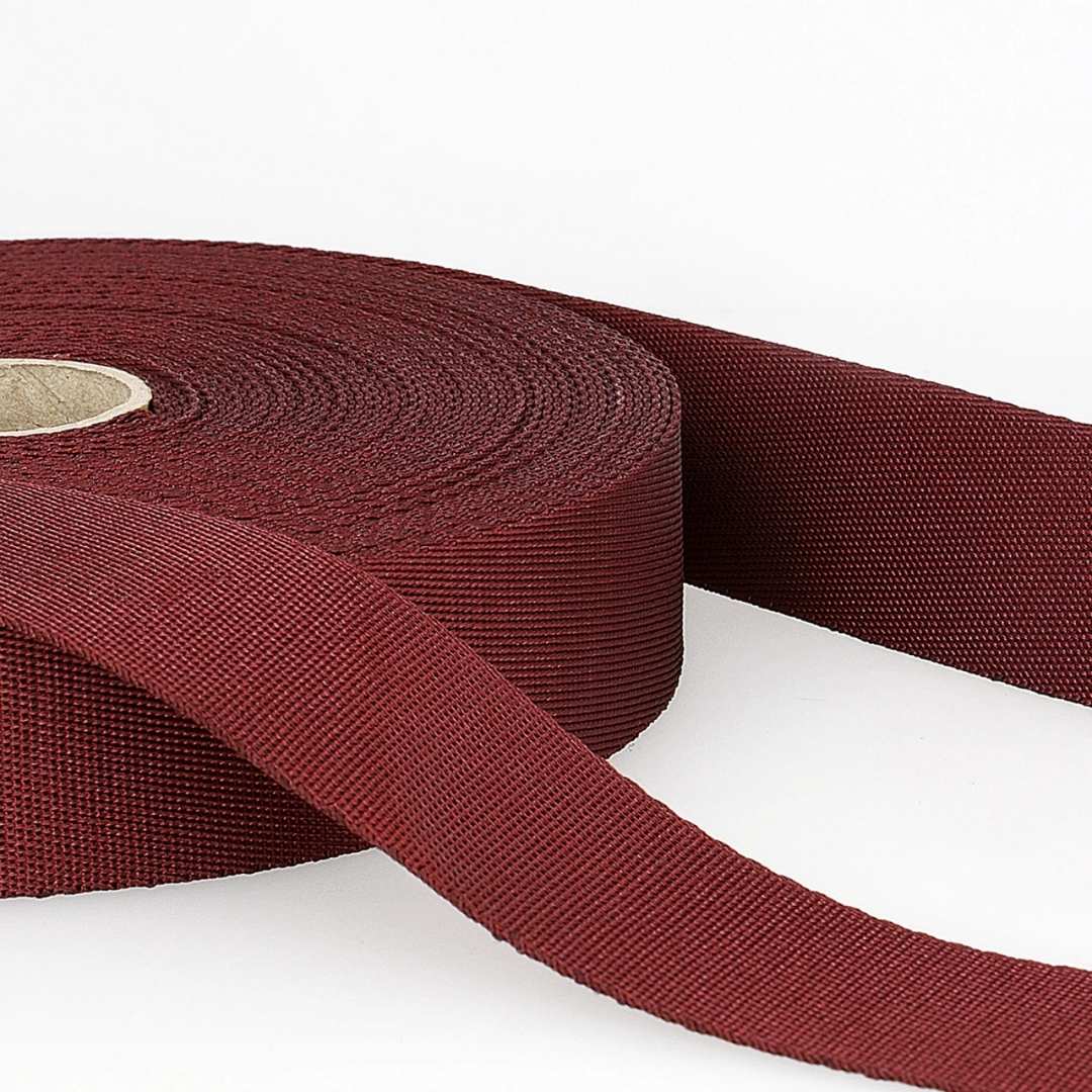 Polyester Webbing - 1-1/2" Wide - Burgundy