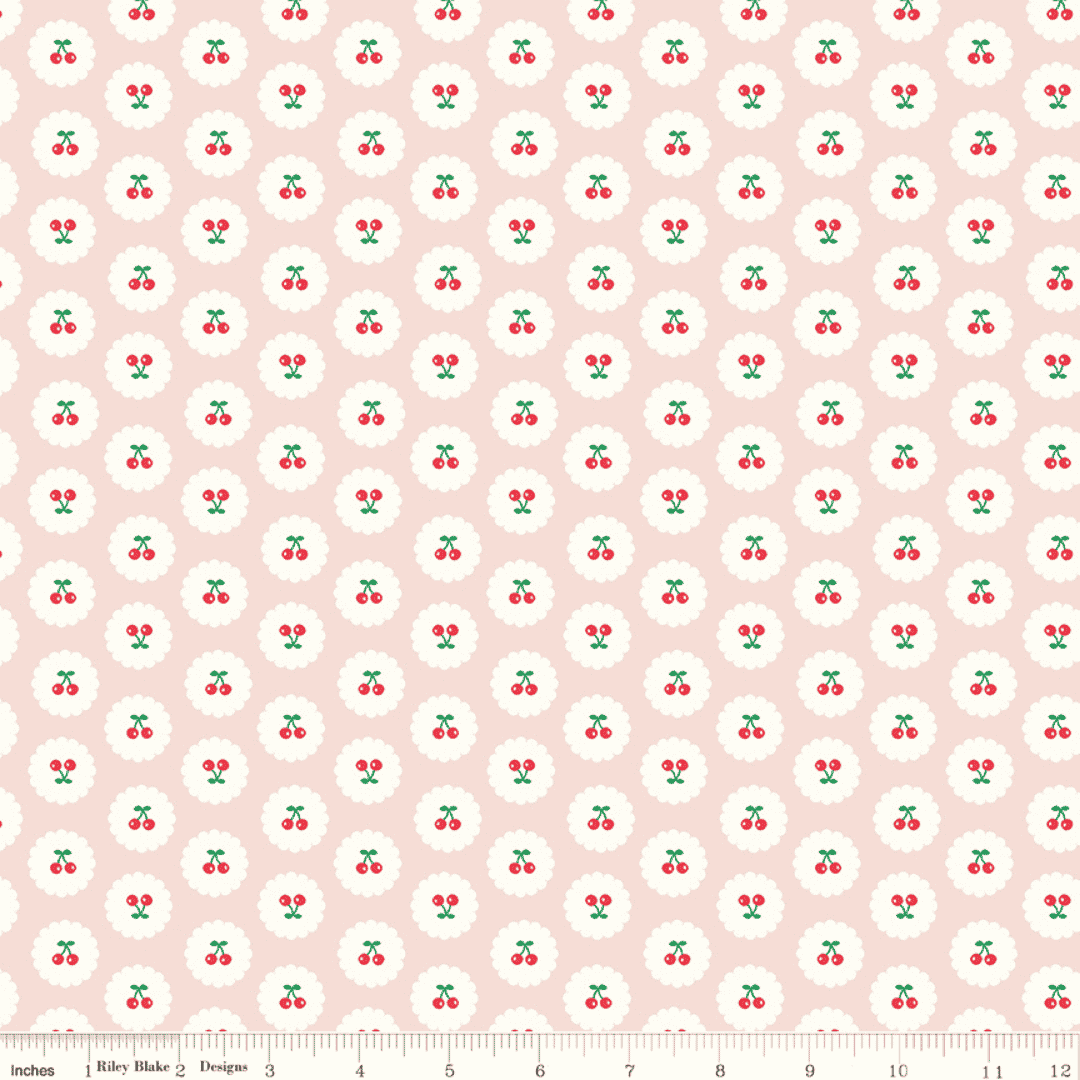Cotton Nook - Cherries - Blush