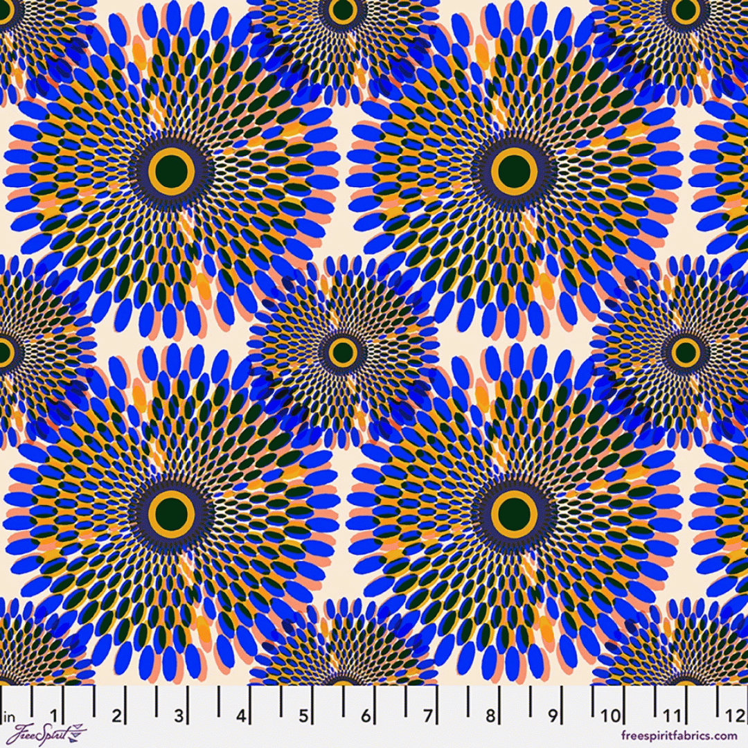 Echoes in Color - Feathered Halo - Cobalt
