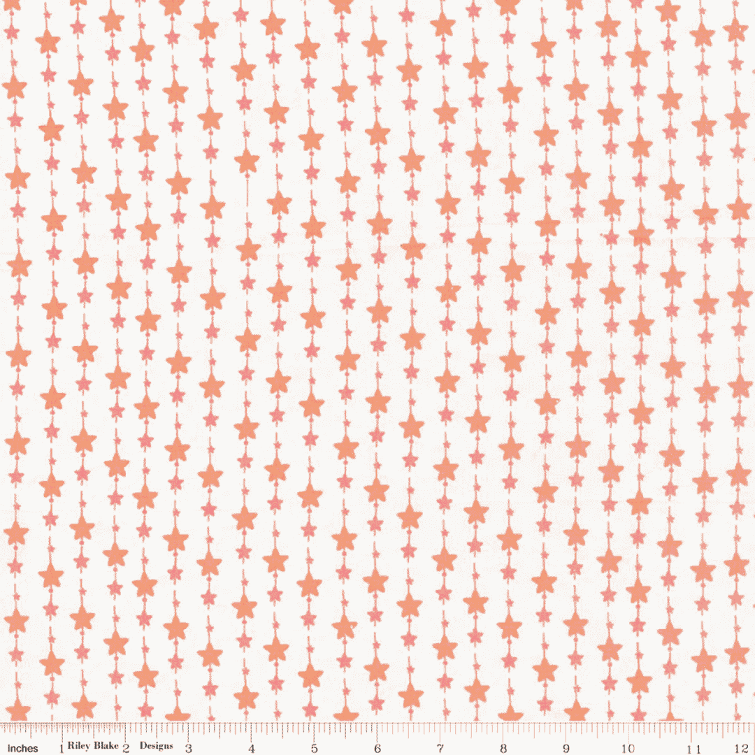 Boho Batiks - Star Stripes - Ghost White