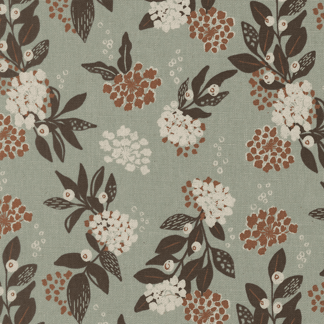 Wellspring Mochi Linen - Inflorescence - Storm