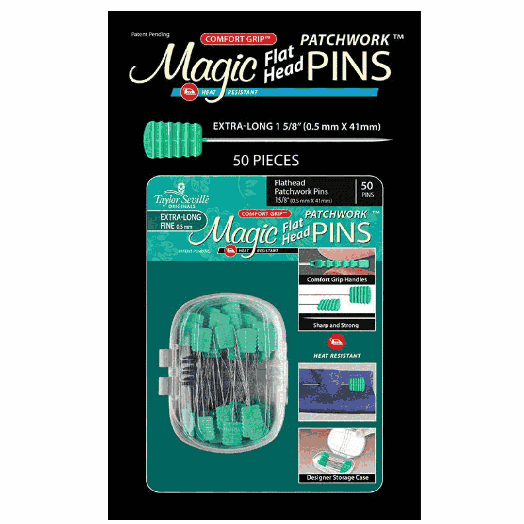 Magic Flat Head Pins - 50 count