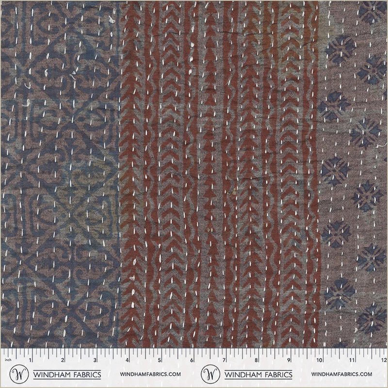 Kantha Cloth - Broad Stripe