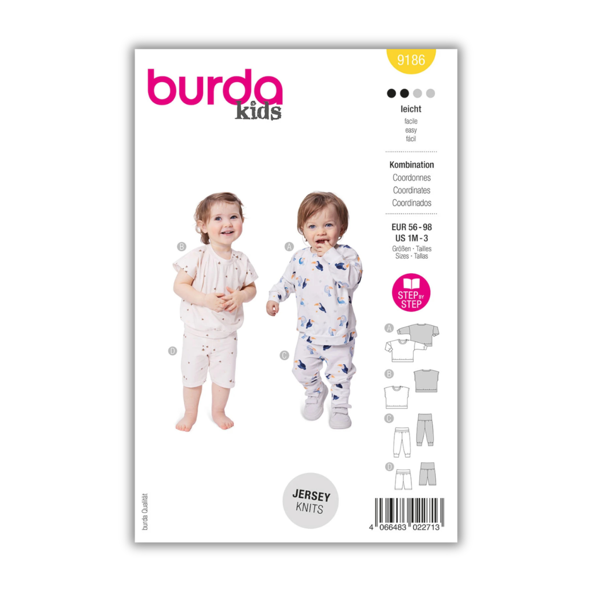 Burda Style - Kids - Baby Set for Jersey Knits #9186