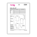 Burda Style - Women's T-Shirt for Overlock #5594
