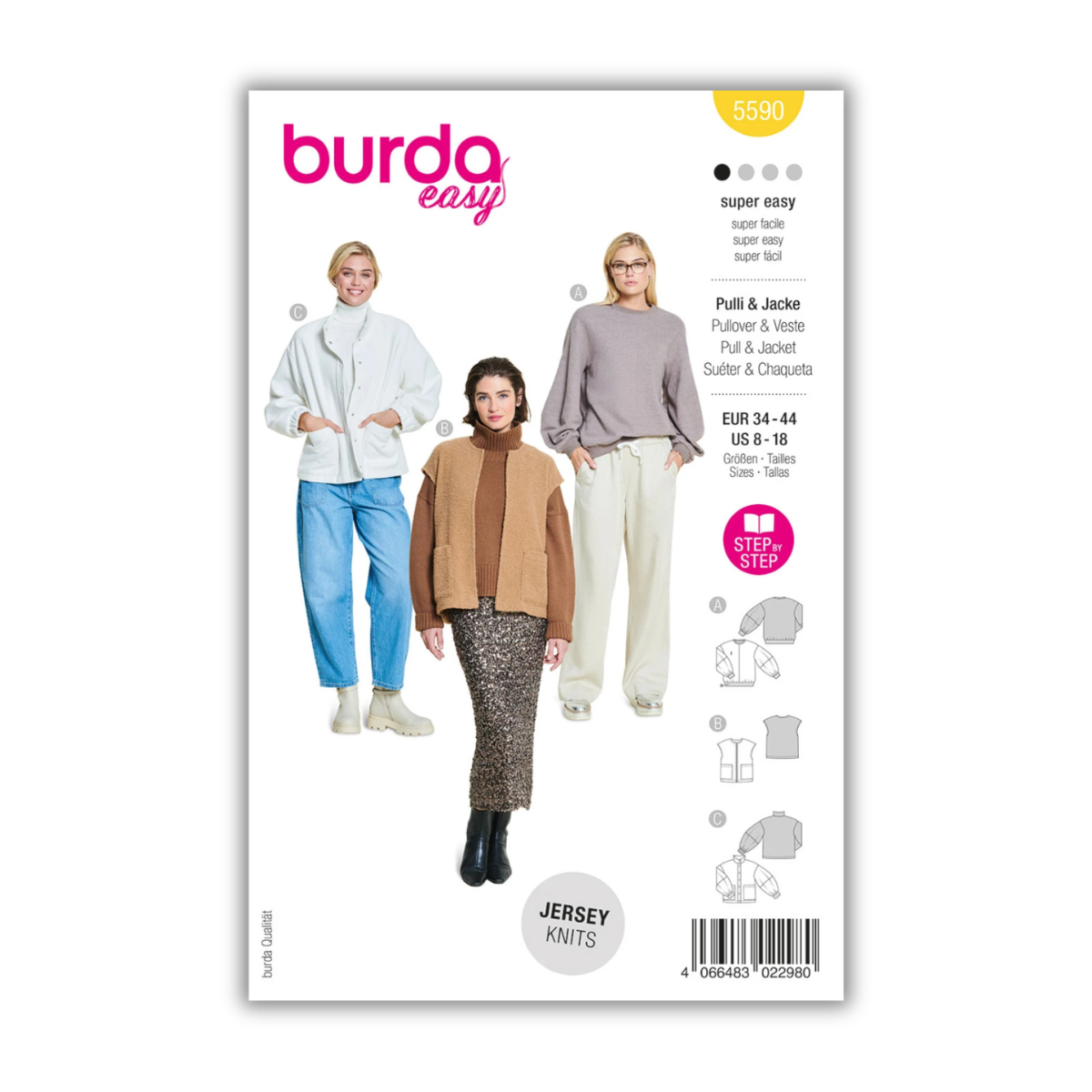 Burda Style - Women's Pullover & Jacket #5590