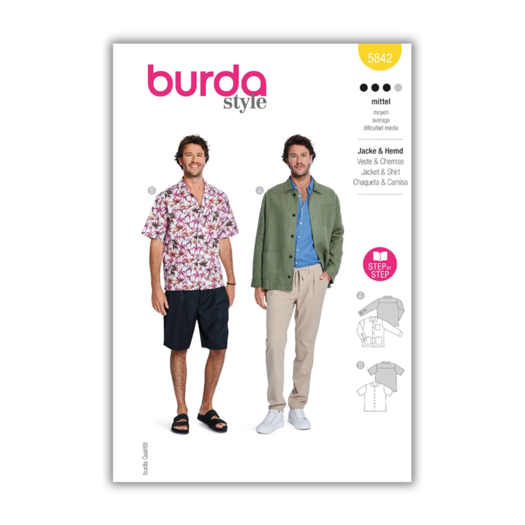Burda Style - Men's Jacket & Shirt #5842