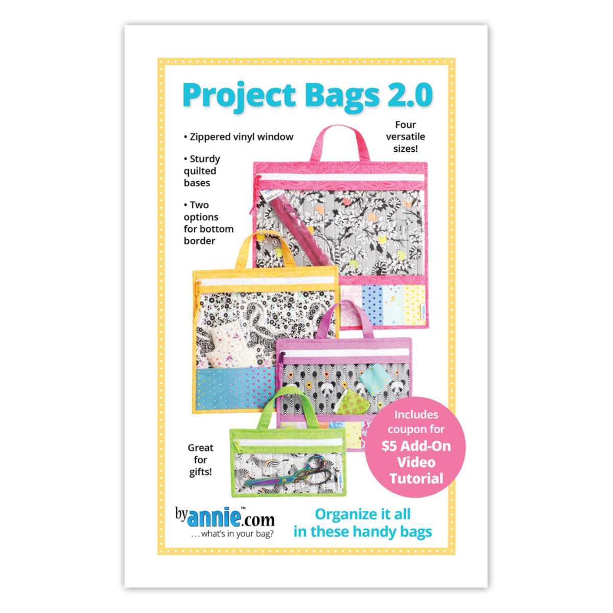 By Annie - Project Bags 2.0 Pattern