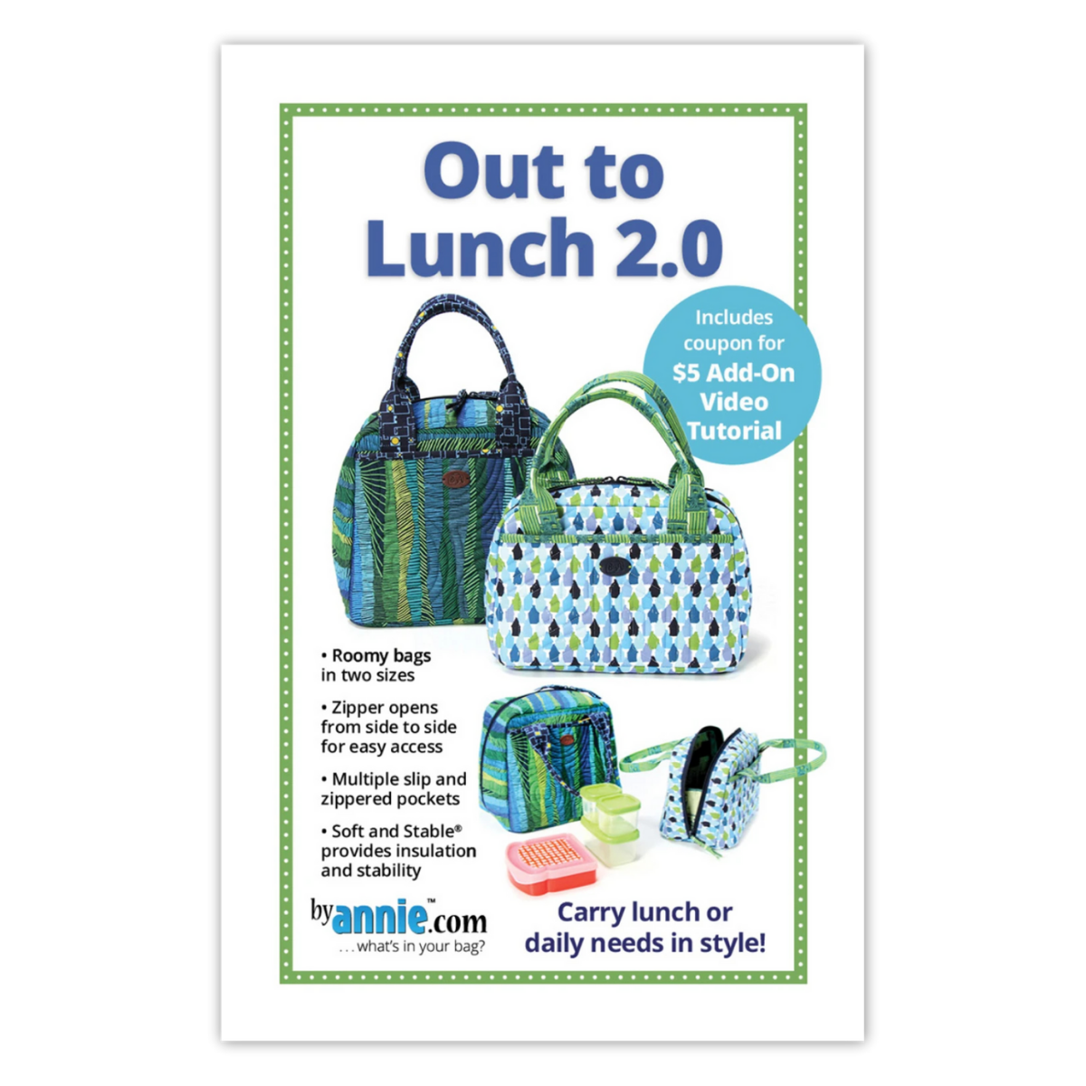 By Annie - Out to Lunch 2.0 Lunchbag