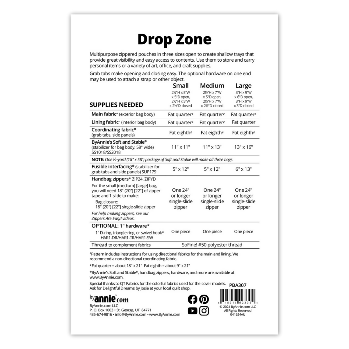 By Annie - Drop Zone Zippered Tray Trio