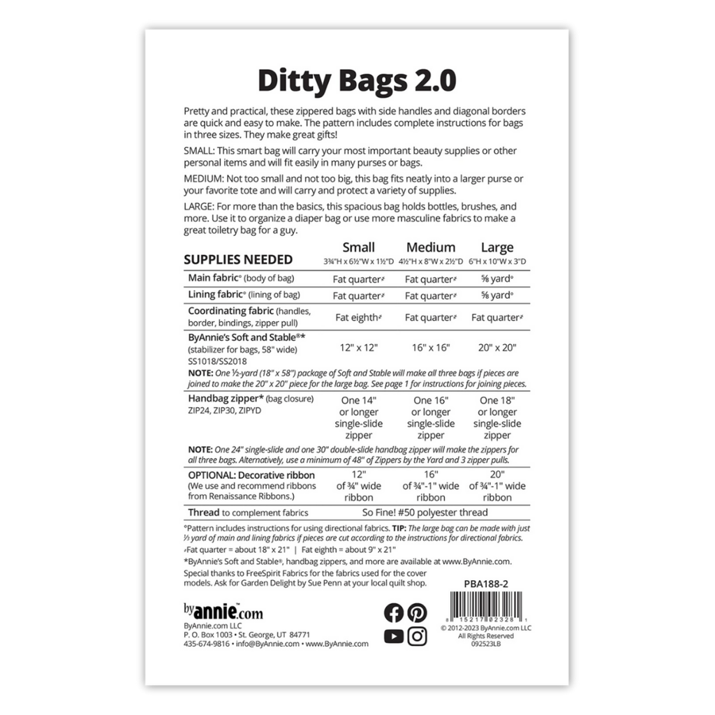 By Annie - Ditty Bags 2.0