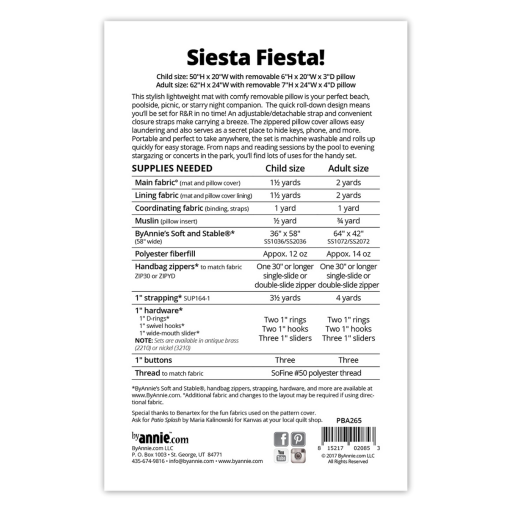 By Annie - Siesta Fiesta Roll-Up Beach Mat