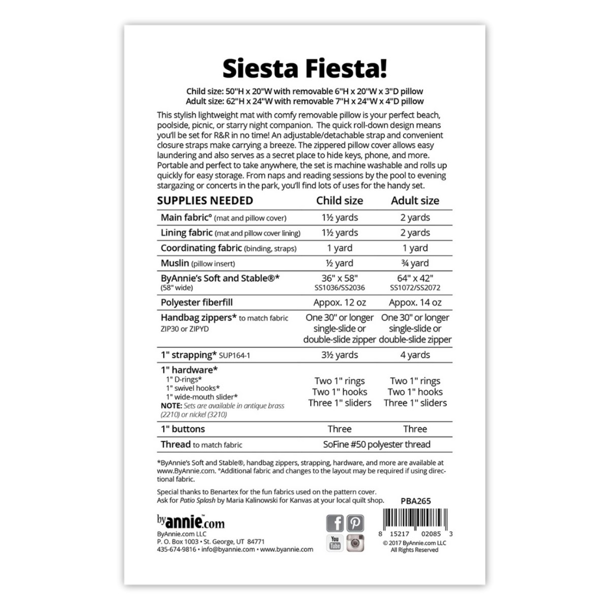 By Annie - Siesta Fiesta Roll-Up Beach Mat