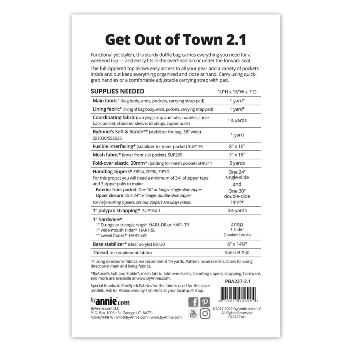 By Annie - Get Out of Town Duffle 2.1