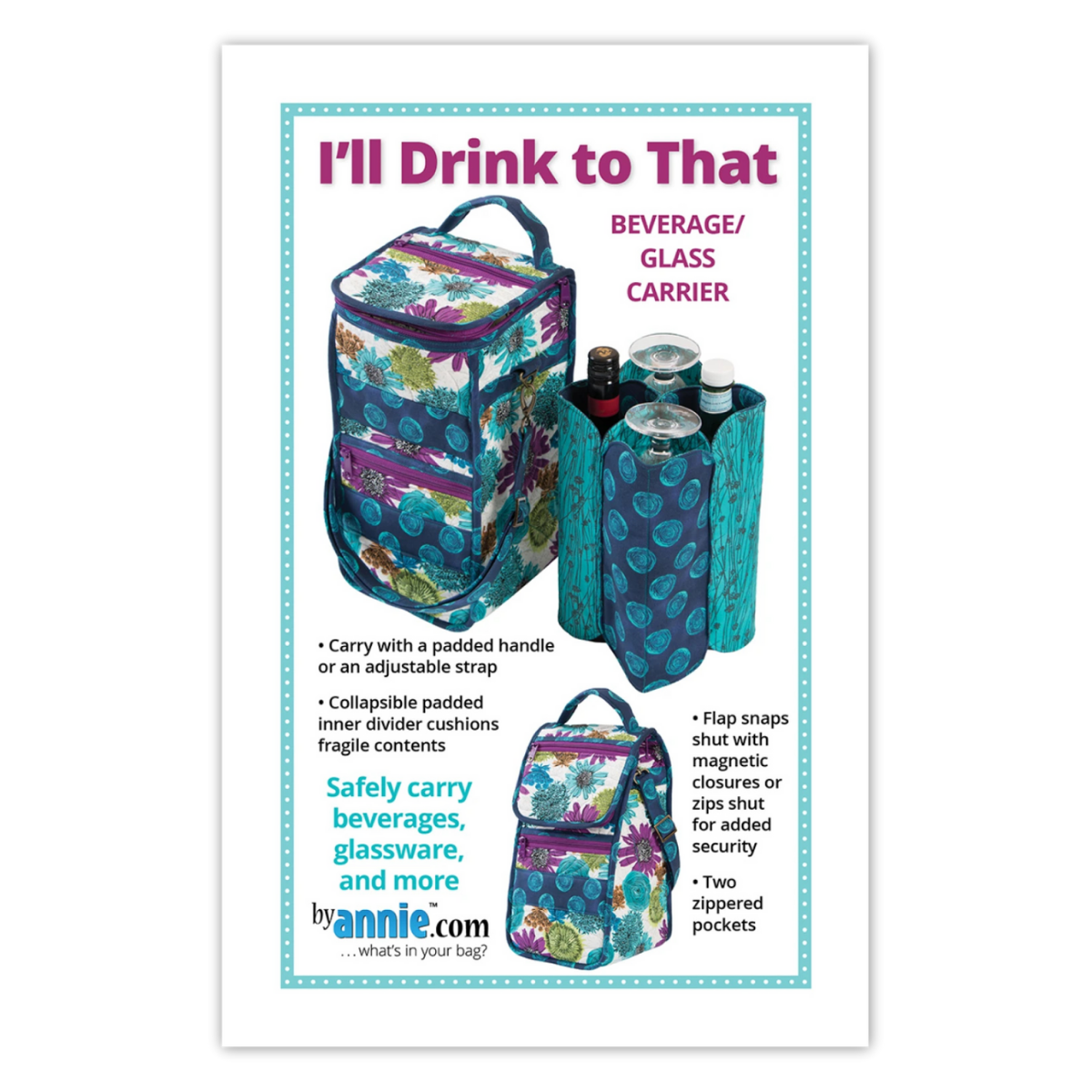 By Annie - I'll Drink to That Beverage Tote