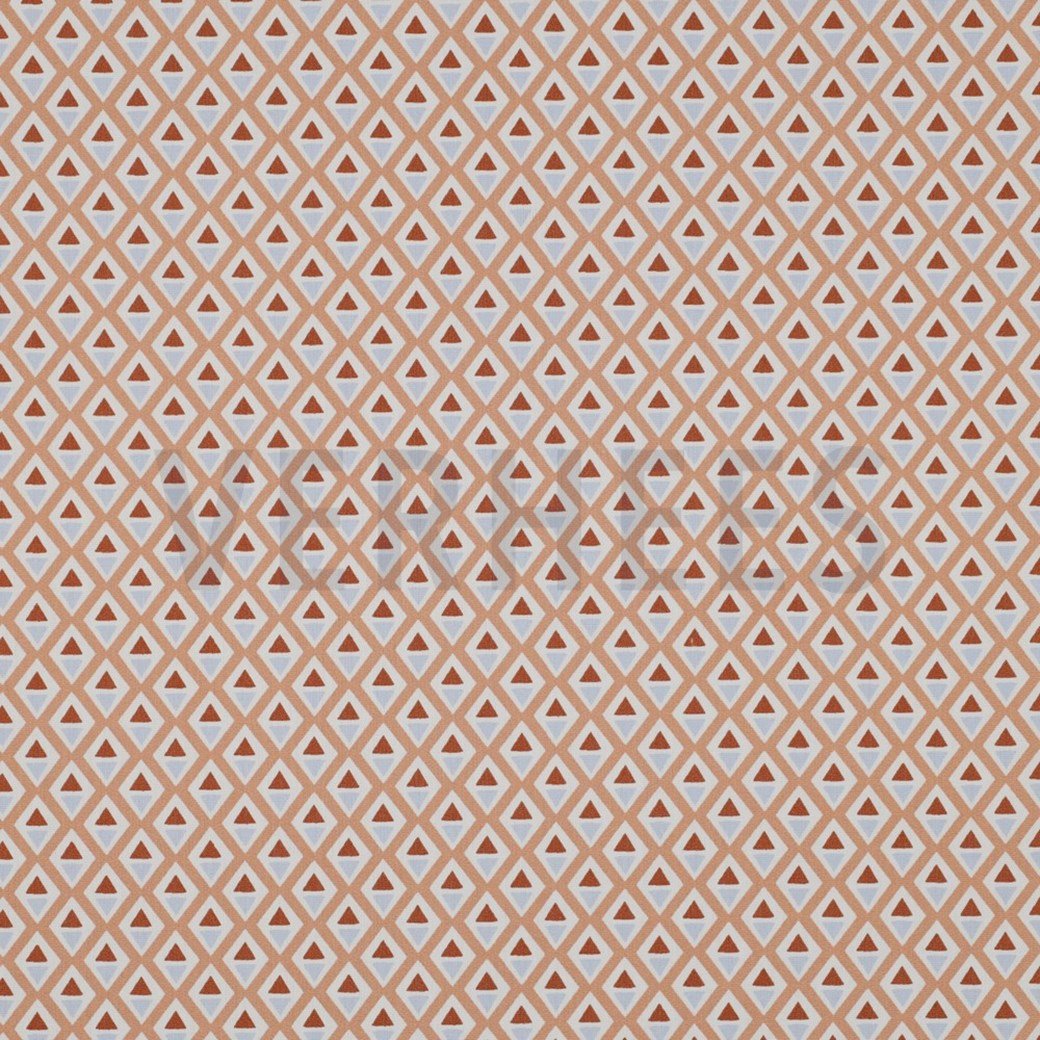 Coated Cotton - Abstract - Light Apricot