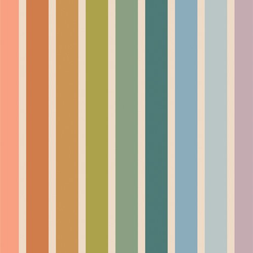 Slow Summer - Summer Stripe Canvas