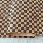 Sallie Tomato Cork Fabric - Checkerboard - 1/2 yd