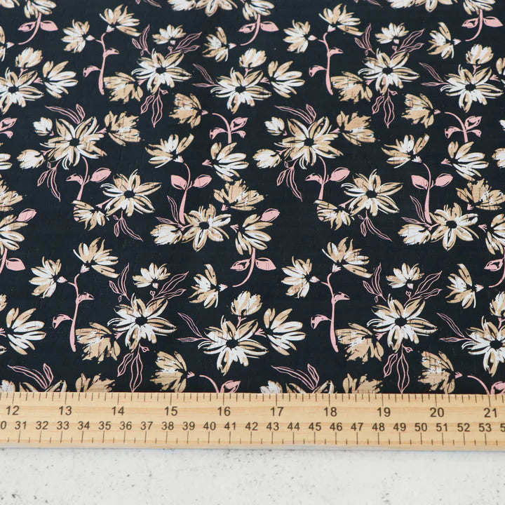Sallie Tomato Cork Fabric - Eloquent - 1/2 yd